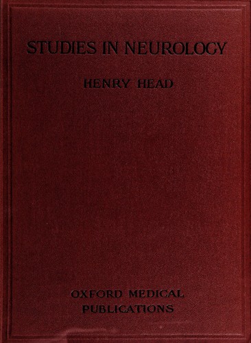 Cover for Studies in neurology