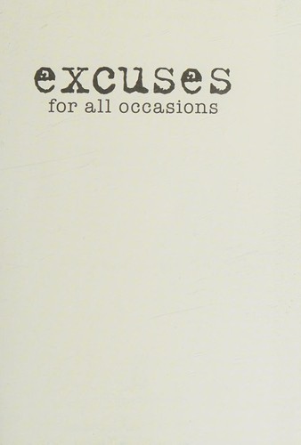 Cover for Excuses for All Occasions
