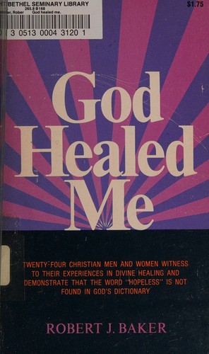 Cover for God Healed Me