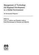 Cover for Management of technology and regional development in a global environment