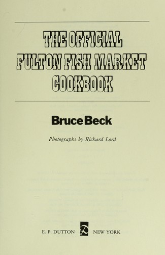 Cover for The official Fulton Fish Market cookbook