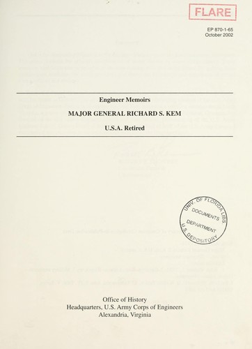 Cover for Major General Richard S. Kem, U.S.A. retired