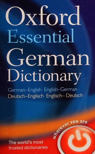 Cover for Oxford essential German dictionary