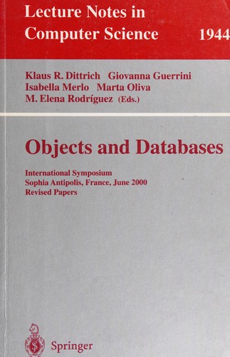 Cover for Objects and databases.