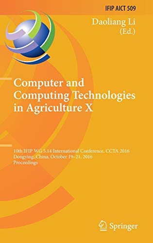 Cover for Computer and Computing Technologies in Agriculture X