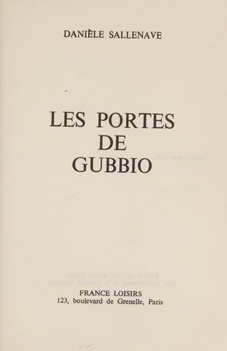 Cover for Les Portes de Gubbio