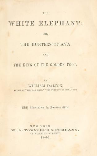 Cover for The white elephant