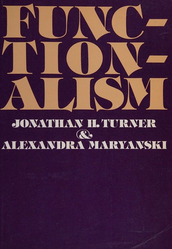 Cover for Functionalism