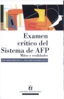 Cover for Examen crítico del sistema de AFP