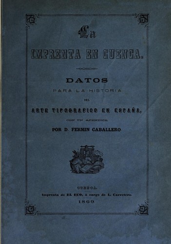 Cover for La imprenta en Cuenca.