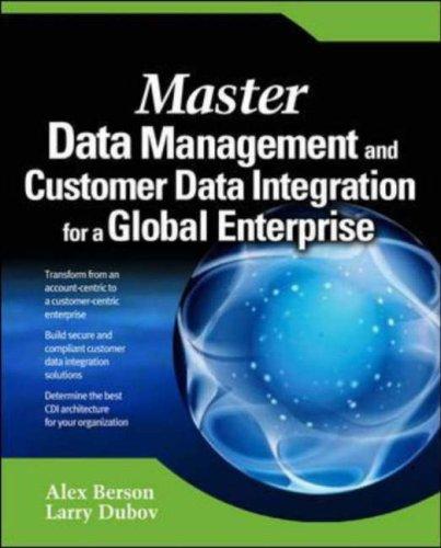 Cover for Master Data Management and Customer Data Integration for a Global Enterprise