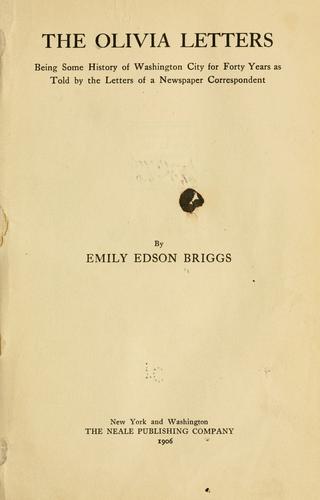 Cover for The Olivia letters