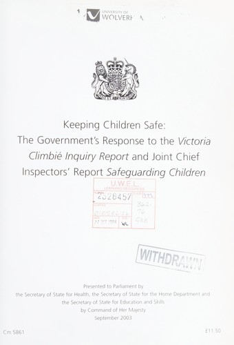 Cover for Keeping children safe