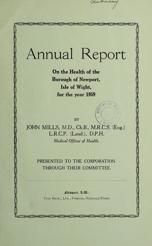 Cover for [Report 1959]