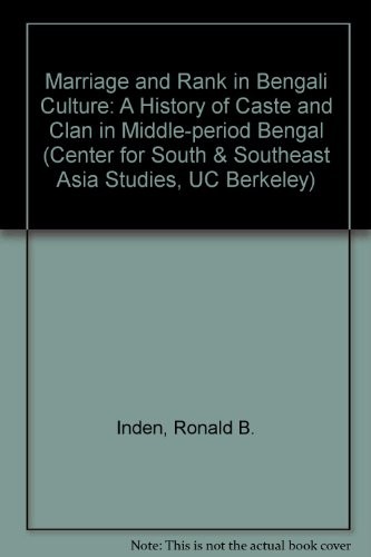 Cover for Marriage and rank in Bengali culture