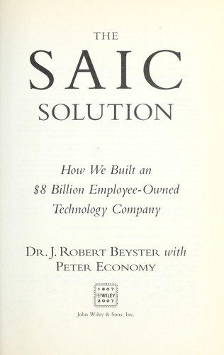 Cover for The SAIC solution