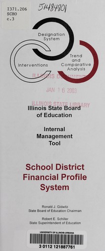 Cover for School district financial profile system