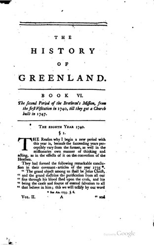 Cover for The History of Greenland: Containing a Description of the Country, and Its ...