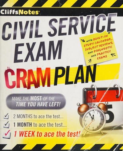 Cover for CliffsNotes civil service exam cram plan
