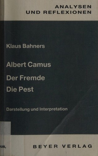 Cover for Camus