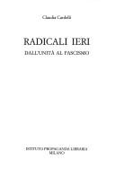 Cover for Radicali ieri