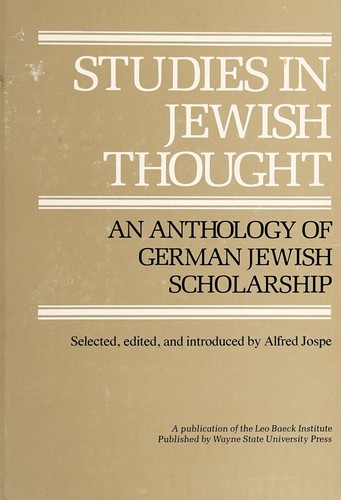 Cover for Studies in Jewish Thought