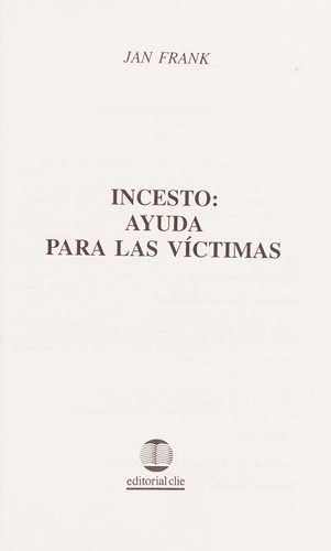 Cover for Incesto