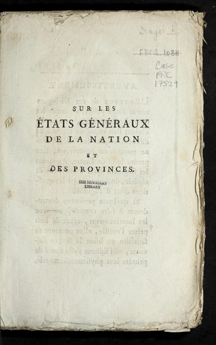 Cover for L'e cho de l'E lise e, ou, Dialogues de quelques morts ce lebres, sur les E tats ge ne raux de la nation et des provinces