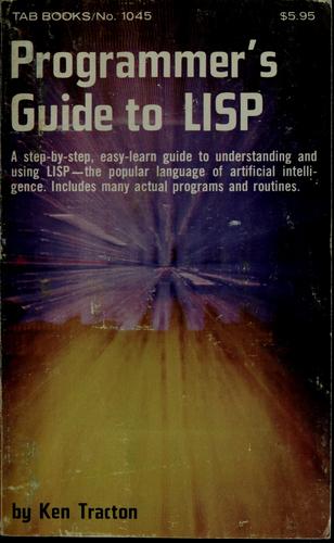 Cover for Programmer's guide to LISP