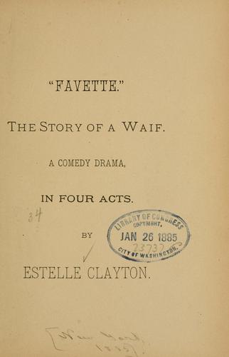 Cover for "Favette" ...