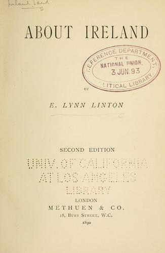 Cover for About Ireland