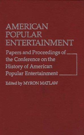 Cover for American Popular Entertainment