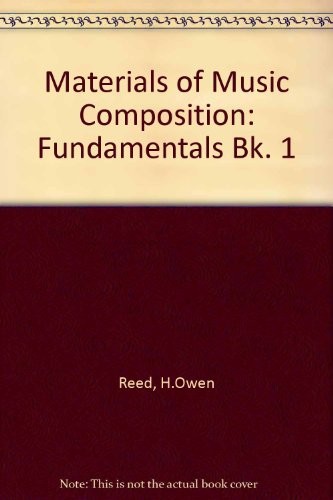Cover for The materials of music composition
