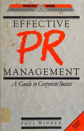 Cover for Effective PR Management