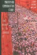 Cover for Marxism And Communication Studies