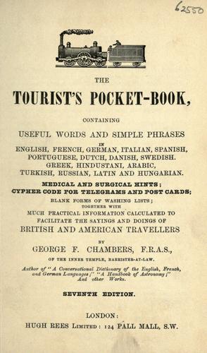 Cover for The tourist's pocket book