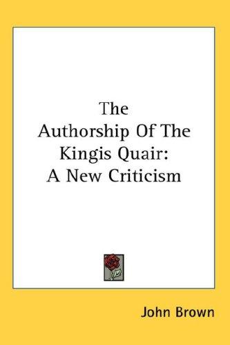 Cover for The Authorship Of The Kingis Quair