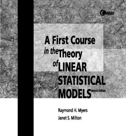 Cover for Linear Statistical Models