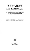 Cover for A l'ombre de Rimbaud