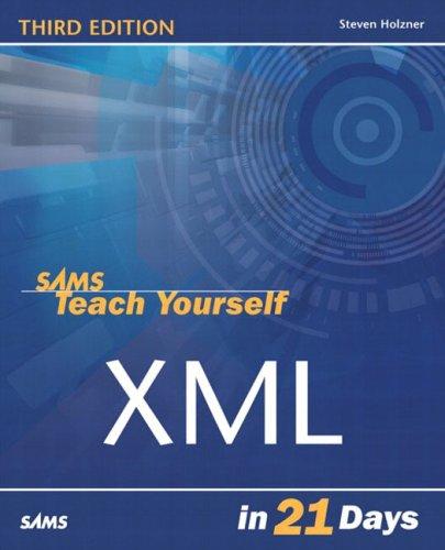 Cover for Sams Teach Yourself XML in 21 Days, Third Edition