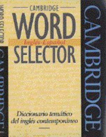 Cover for Cambridge word selector.