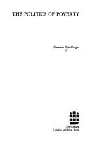 Cover for The politics of poverty