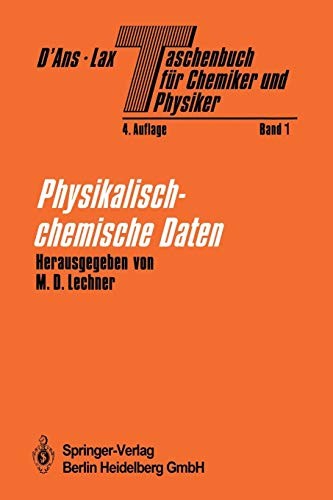 Cover for Taschenbuch für Chemiker und Physiker