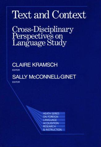 Cover for Text and Context