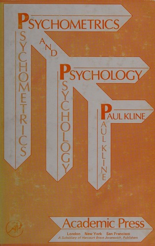 Cover for Psychometrics and psychology