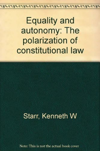 Cover for Equality and autonomy
