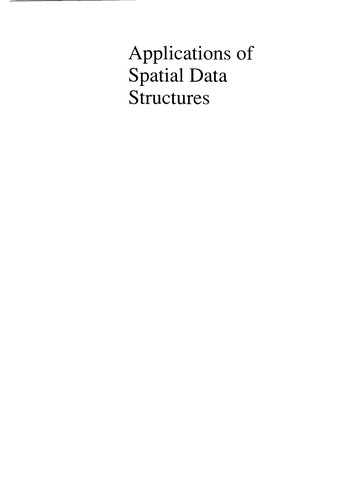 Cover for Applications of spatial data structures