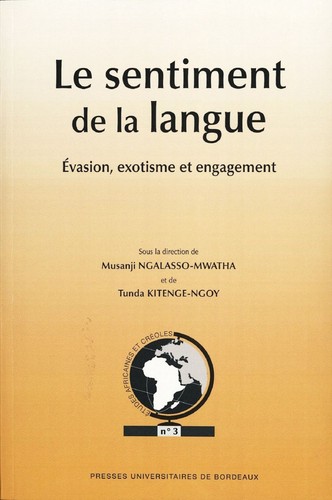 Cover for Le sentiment de la langue