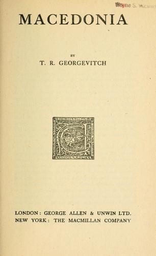 Cover for Macedonia