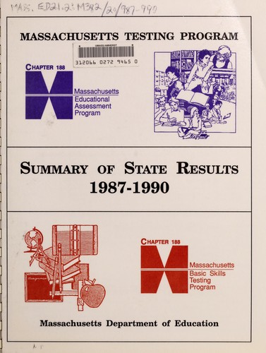 Cover for Massachusetts testing program